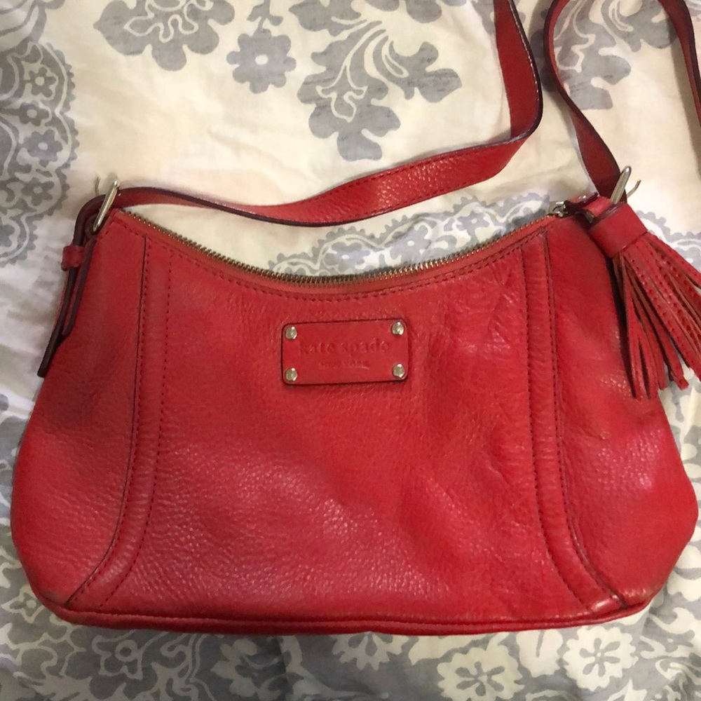 Red kate spade crossbody